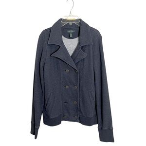 Ralph Lauren Blue Military Style‎ Jacket Size Large Academia Capsule Wardrobe